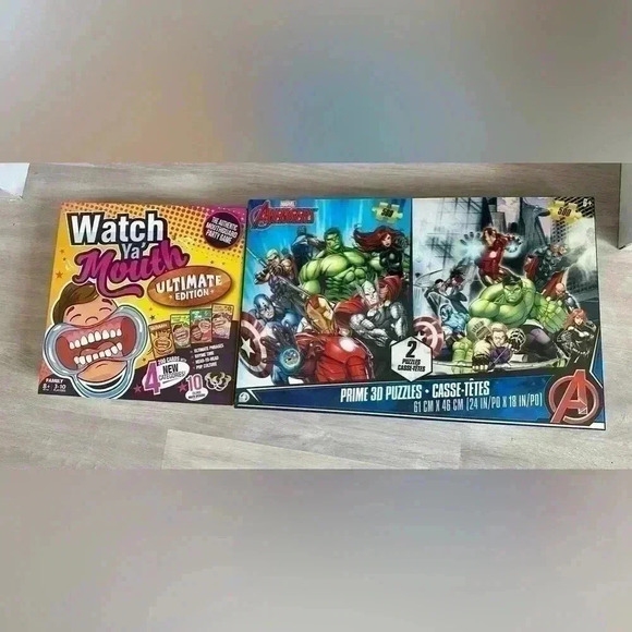 NEW Marvel Avengers Prime 500 Piece 3D Puzzles 24”x18” (Set of 2) Ages 6+ - Picture 1 of 5
